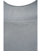 Calma himmelblaue Schultertasche aus Leder - 26x31x5 cm