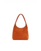 Sac porte épaule en cuir Calma orange - 26x31x5 cm