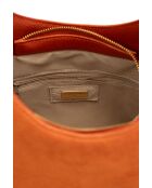 Sac porte épaule en cuir Calma orange - 26x31x5 cm