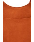 Sac porte épaule en cuir Calma orange - 26x31x5 cm