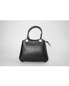Sac à main en cuir Mini Kiara noir - 25x18x8 cm