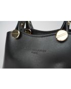 Sac à main en cuir Mini Kiara noir - 25x18x8 cm