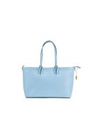 Himmelblaue Tragetasche aus Serinity-Leder - 40 x 22 x 11,5 cm
