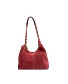 Sierra Bordeaux leren schoudertas - 37x22x14 cm