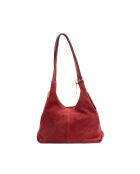 Sierra Bordeaux leren schoudertas - 37x22x14 cm
