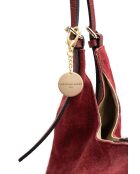 Sierra Bordeaux leren schoudertas - 37x22x14 cm