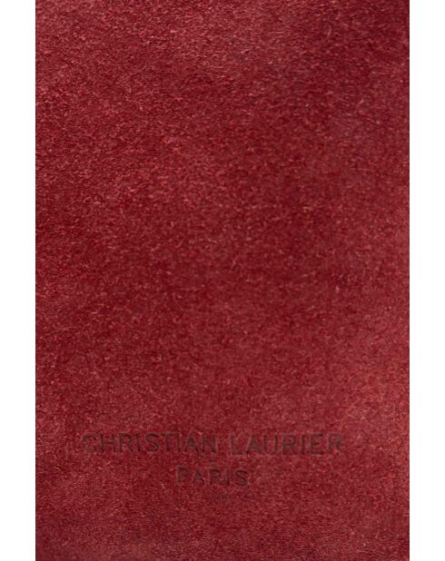 Sierra Bordeaux leren schoudertas - 37x22x14 cm