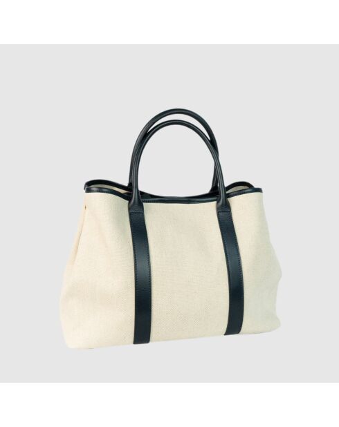 Diana Tragetasche aus Canvas-Leder in Marineblau - 45x38,5 x16 cm