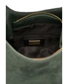 Sac porte épaule en cuir Calma vert - 26x31x5 cm
