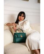 Sac à main en cuir Swang vert - 28x20x11 cm