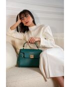 Sac à main en cuir Swang vert - 28x20x11 cm