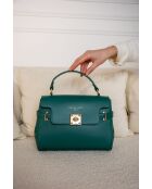 Sac à main en cuir Swang vert - 28x20x11 cm