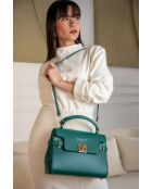 Sac à main en cuir Swang vert - 28x20x11 cm