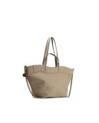 Sac porte épaule en cuir Nyla taupe - 55x30x17cm