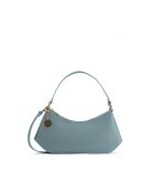 Sac porte épaule en cuir Rory bleu ciel - 28x13,5x6cm