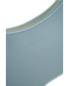 Sac porte épaule en cuir Rory bleu ciel - 28x13,5x6cm