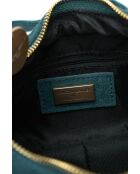 Sac porte épaule en cuir River bleu canard - 23x12x8cm