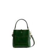 Sac à main en cuir Myra vert - 19x19x12cm