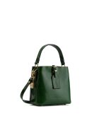 Sac à main en cuir Myra vert - 19x19x12cm