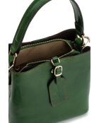 Sac à main en cuir Myra vert - 19x19x12cm