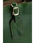 Sac à main en cuir Myra vert - 19x19x12cm