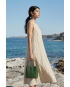 Sac à main en cuir Myra vert - 19x19x12cm