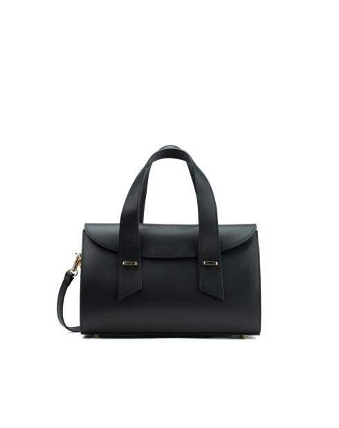 Sac à main en cuir Candace noir - 29x21x9,5cm