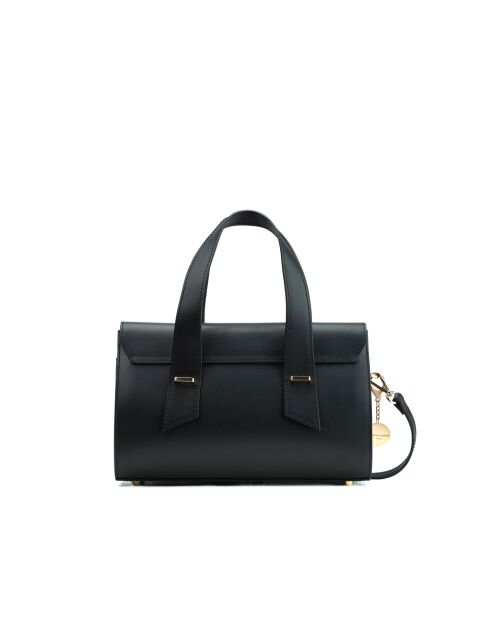 Sac à main en cuir Candace noir - 29x21x9,5cm