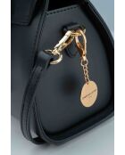 Sac à main en cuir Candace noir - 29x21x9,5cm