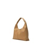 Sac porte épaule en cuir Azia taupe - 42x43x14cm