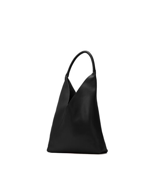 Sac porte épaule en cuir Celiah noir - 32x20x10cm