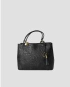 Sac à main en cuir Lyra noir - 35X23X11cm