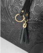 Sac à main en cuir Lyra noir - 35X23X11cm