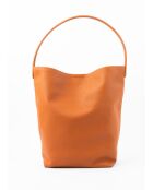Sac porte épaule en cuir Dune camel - 26x36x16cm
