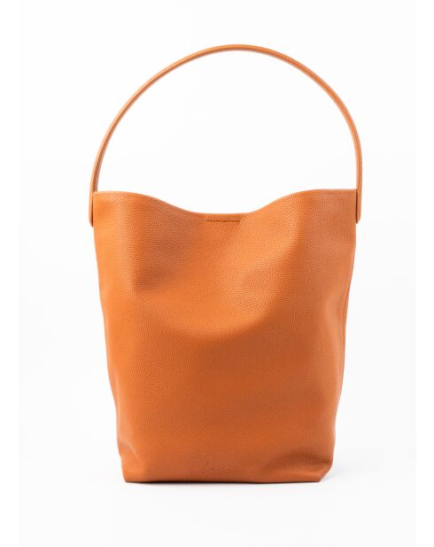 Sac porte épaule en cuir Dune camel - 26x36x16cm