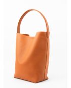 Sac porte épaule en cuir Dune camel - 26x36x16cm