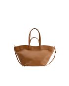 Sac porte épaule en cuir Nyla camel - 55x30x17cm
