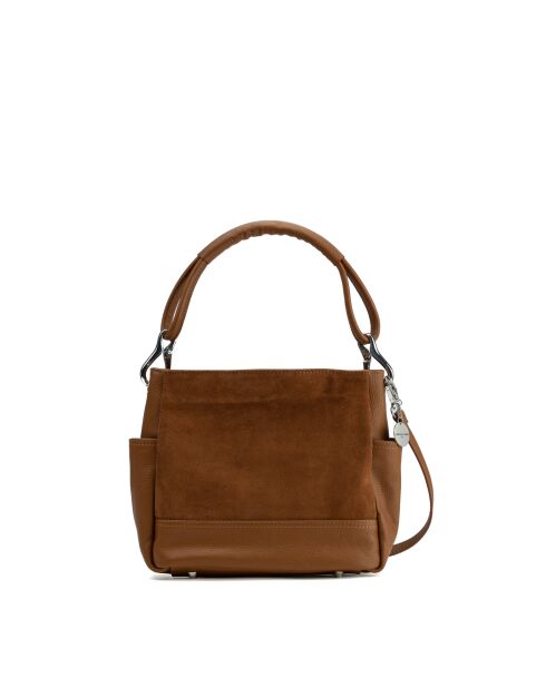 Sac porte épaule en cuir Zuri camel - 29x23x9cm