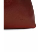 Sac porte épaule en cuir Celiah bordeaux - 32x20x10cm
