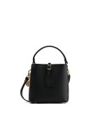 Sac à main en cuir Mara noir - 19x19x12cm