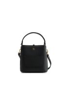 Sac à main en cuir Mara noir - 19x19x12cm