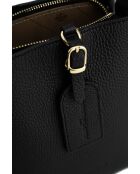 Sac à main en cuir Mara noir - 19x19x12cm