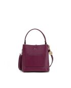 Sac à main en cuir Mara prune - 19x19x12cm