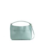 Sac à main en cuir Callie bleu ciel - 37x21x10cm