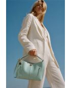 Sac à main en cuir Callie bleu ciel - 37x21x10cm