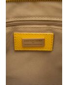 Sac à main en cuir Agatella jaune - 35x32x10cm