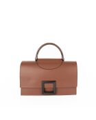 Bruine leren handtas Milo - 22x15x8cm
