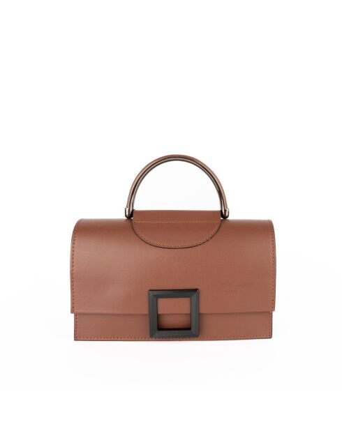 Milo braune Lederhandtasche - 22x15x8cm