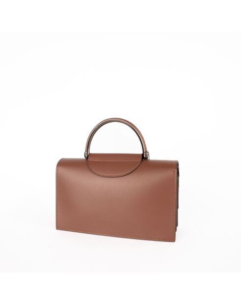 Milo braune Lederhandtasche - 22x15x8cm