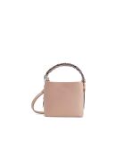 Sac à main en cuir Kaia rose clair - 17x14x12cm